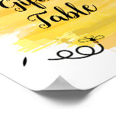 水色ビーギフトテーブルサイン ポスター (角)