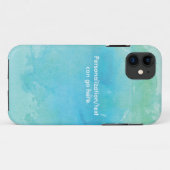 水色ビーチ海シーiPhoneケース Case-Mate iPhoneケース (裏面(横))