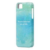 水色ビーチ海シーiPhoneケース Case-Mate iPhoneケース (裏面左)