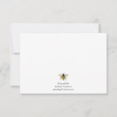 水色ビーノートカード サンキューカード (裏面)