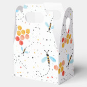 水色ビー模様 フェイバーボックス (オープン)