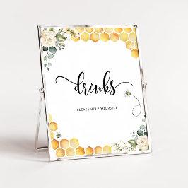 水色ビー自分で飲救済み物 ポスター