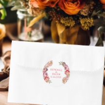 水色ピンクと紫の牡丹結婚の