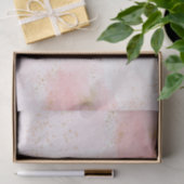 水色ピンクと金ゴールドスプラッシュ付き白 薄葉紙 (ギフト)