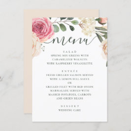 水色ピンクのバラ。エレガント結婚フローラ メニュー