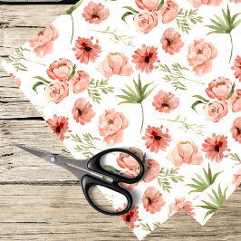 水色ピンクのバラ、デイジー 薄葉紙