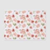 水色ピンクのバラ、デイジー 薄葉紙 (正面)