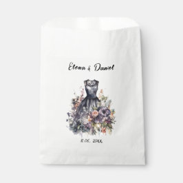 水色ピンクのラベンダーバラブラックドレ結婚ス フェイバーバッグ