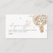 水色ピンクのリボンベビーshoEnclosureカード エンクロージャーカード (正面)