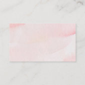 水色ピンクのリボン赤ちゃんシャワーおむつラ エンクロージャーカード (裏面)