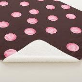 水色ピンクの円とシームレスなパターン。ボー シェルパブランケット (3/4)