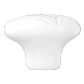 水色ピンクの灰色のワイルドフラワーアートドアノブ セラミックノブ (側面)