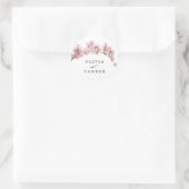 水色ピンクオーキッドトロピカルパラダイス結婚ズ ラウンドシール (バッグ)