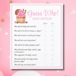 水色ピンクカップケーキセンドウィーザーベビー チラシ