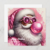 水色ピンクサンタ吹のピンクバブルガム シーズンカード (正面/裏面)