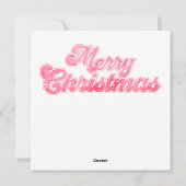 水色ピンクシャビーシックなクリスマスカード シーズンカード (裏面)