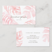 水色ピンクパ離れーム 名刺 (正面/裏面)