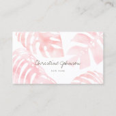 水色ピンクパ離れーム 名刺 (正面)