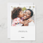 水色ピンクフローラハッピーマザーズデイカード シーズンカード (裏面)