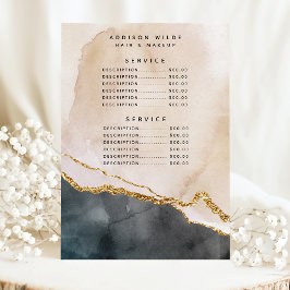 水色ピンクブラック金ゴールド大理石サービス価格 メニュー