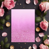 水色ピンクベビーシューズフローラガールベビーシャワー 招待状