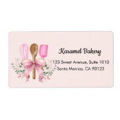 水色ピンクボウ器具ベーカリー出荷 ラベル (正面)