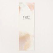 水色ピンクミニマルモダンピエレガントーチヨガ ヨガマット (正面)