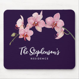 水色ピンクモスラン絵画ズ マウスパッド