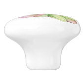 水色ピンク先端の多肉質 セラミックノブ (側面)