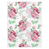 水色ピンク牡丹 テーブルクロス (正面)