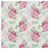 水色ピンク牡丹 ファブリック (見本)