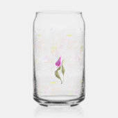 水色ピンク花弁 ガラス缶 (裏面)