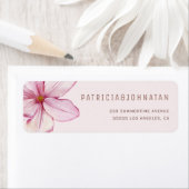 水色ピンク赤面ホグリ結婚ア ラベル (インサイチュ)