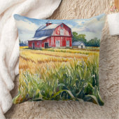 水色ピークプレーリーバーンドコーンフィールド クッション (ブランケット)