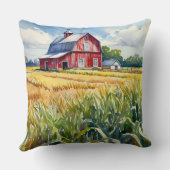 水色ピークプレーリーバーンドコーンフィールド クッション (裏面)