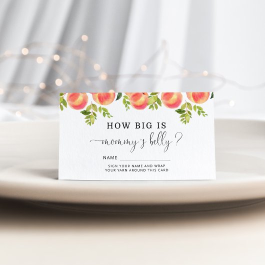 水色ピーチ大きいママの腹 エンクロージャーカード