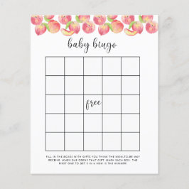 水色ピーチ赤ちゃんシャワービンゴゲーム