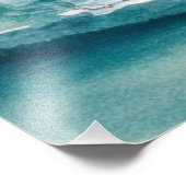 水色ピ色彩の鮮やかンイルカ フォトプリント            (角)