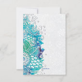 水色ファンタジー応答カード 招待状 (裏面)