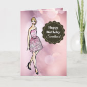 水色フェアリープリンセスホワイトグレーペタルドレス カード (正面)