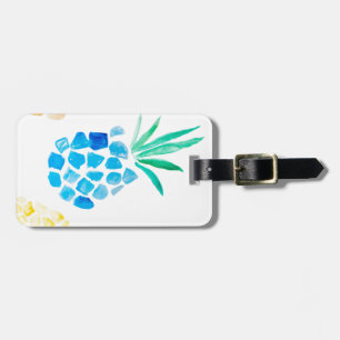 水色フルーツブルーパイナップル ラゲッジタグ
