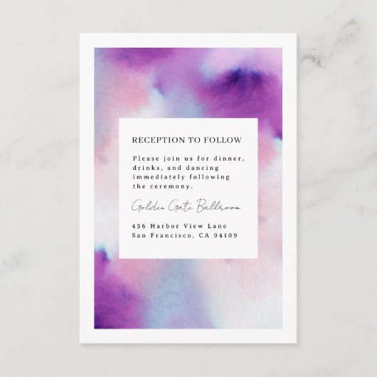 水色フレーム エンクロージャーカード (正面)