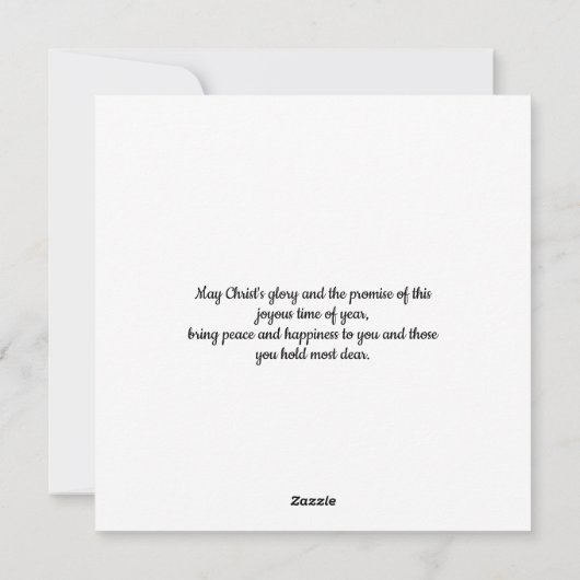 水色フローライースター恵みクリスチャン シーズンカード (裏面)