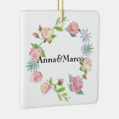 水色フローラカード セラミックオーナメント (右)