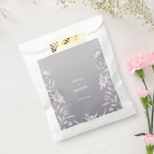 水色フローラシルバー結婚Chinoiserie's フェイバーバッグ (封をした状態)