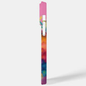 水色フローラスロースの電話ケース Case-Mate iPhoneケース (裏面 / 左)