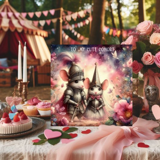 水色フローラファンタジーロマンスマウスバレンタイン シーズンカード