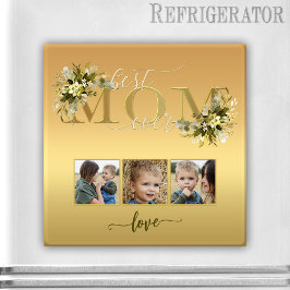 水色フローラフォトコラージオマママグネット マグネット