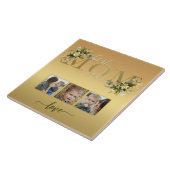 水色フローラフォトコラージュモマータイル タイル (側面)