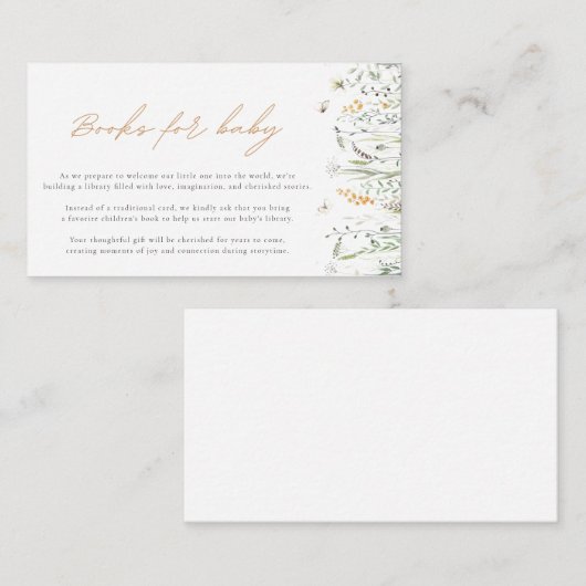 水色フローラブックリクエストのエンクロージャカード エンクロージャーカード (正面/裏面)